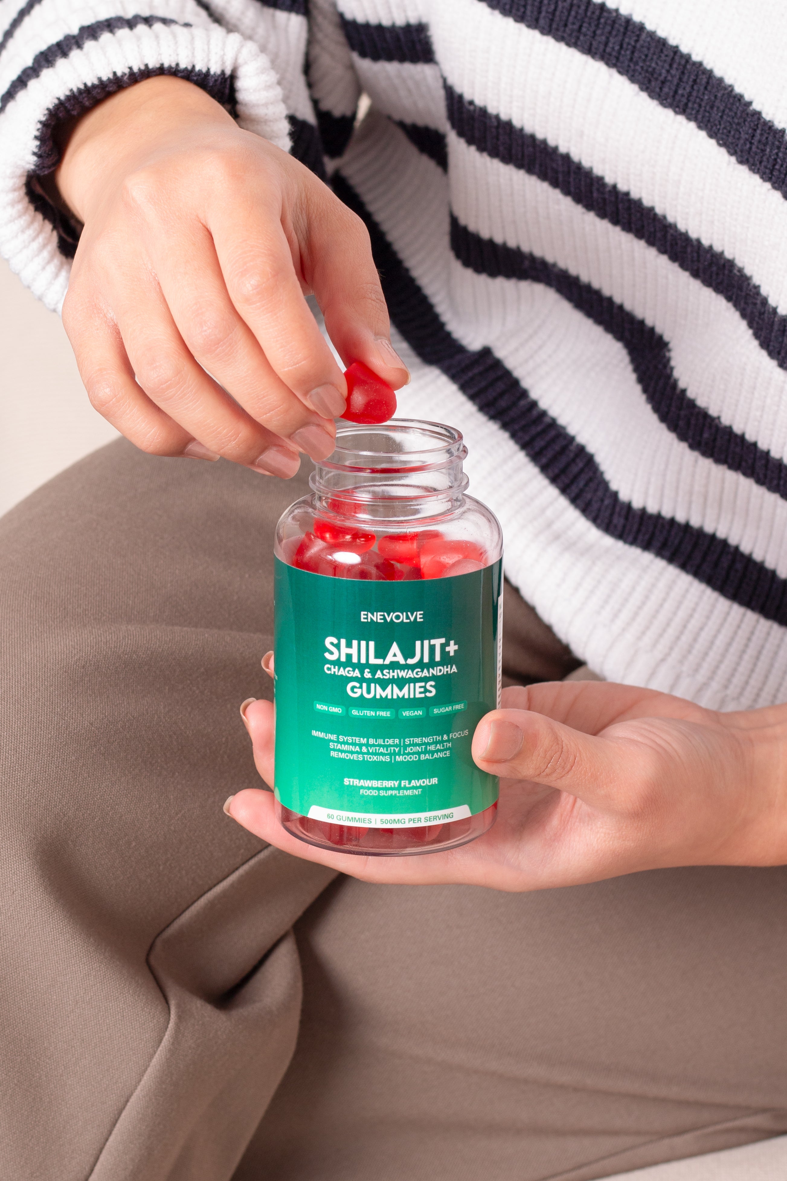 Shilajit + Ashwagandha & Chaga Mushroom Gummies