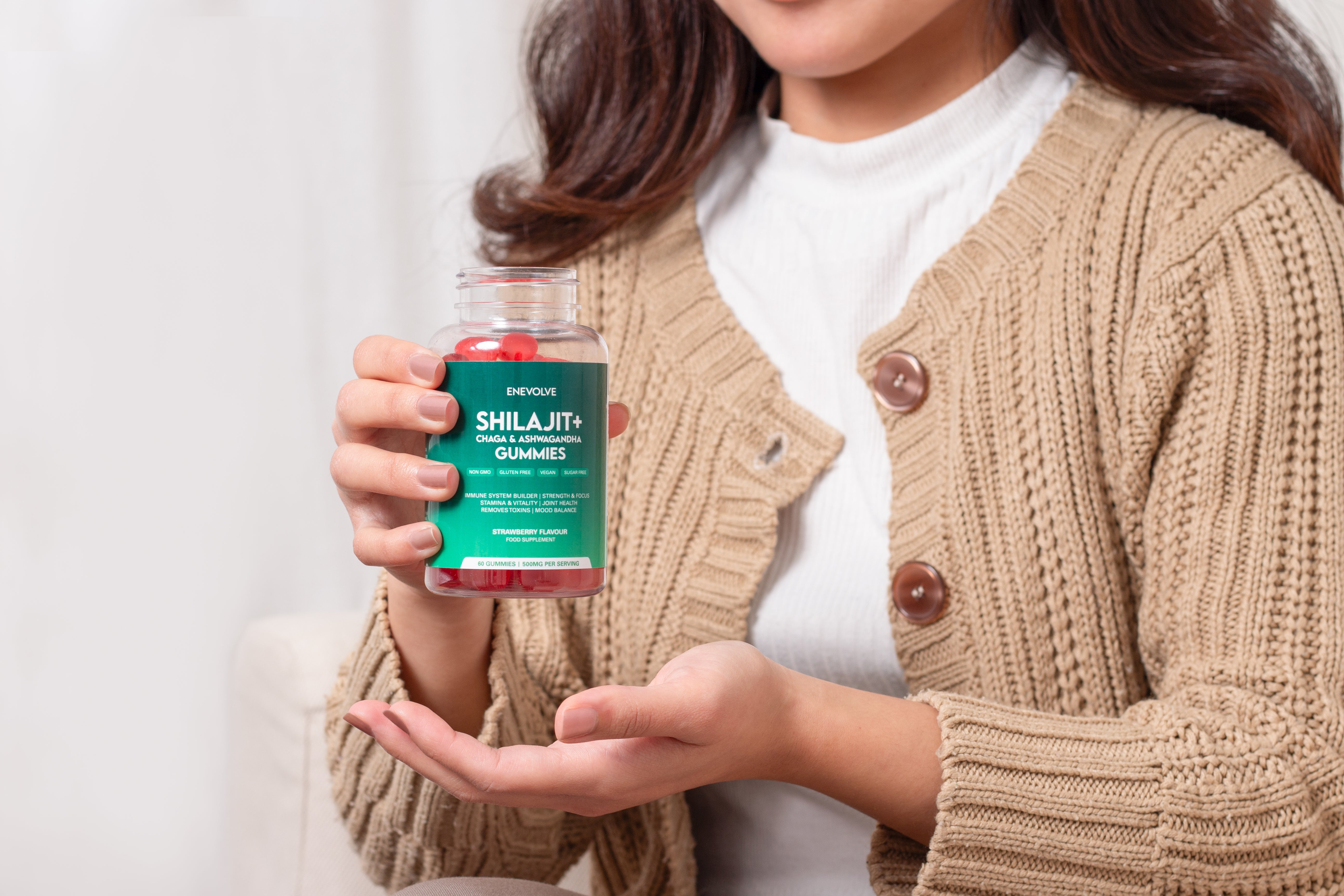 Shilajit + Ashwagandha & Chaga Mushroom Gummies